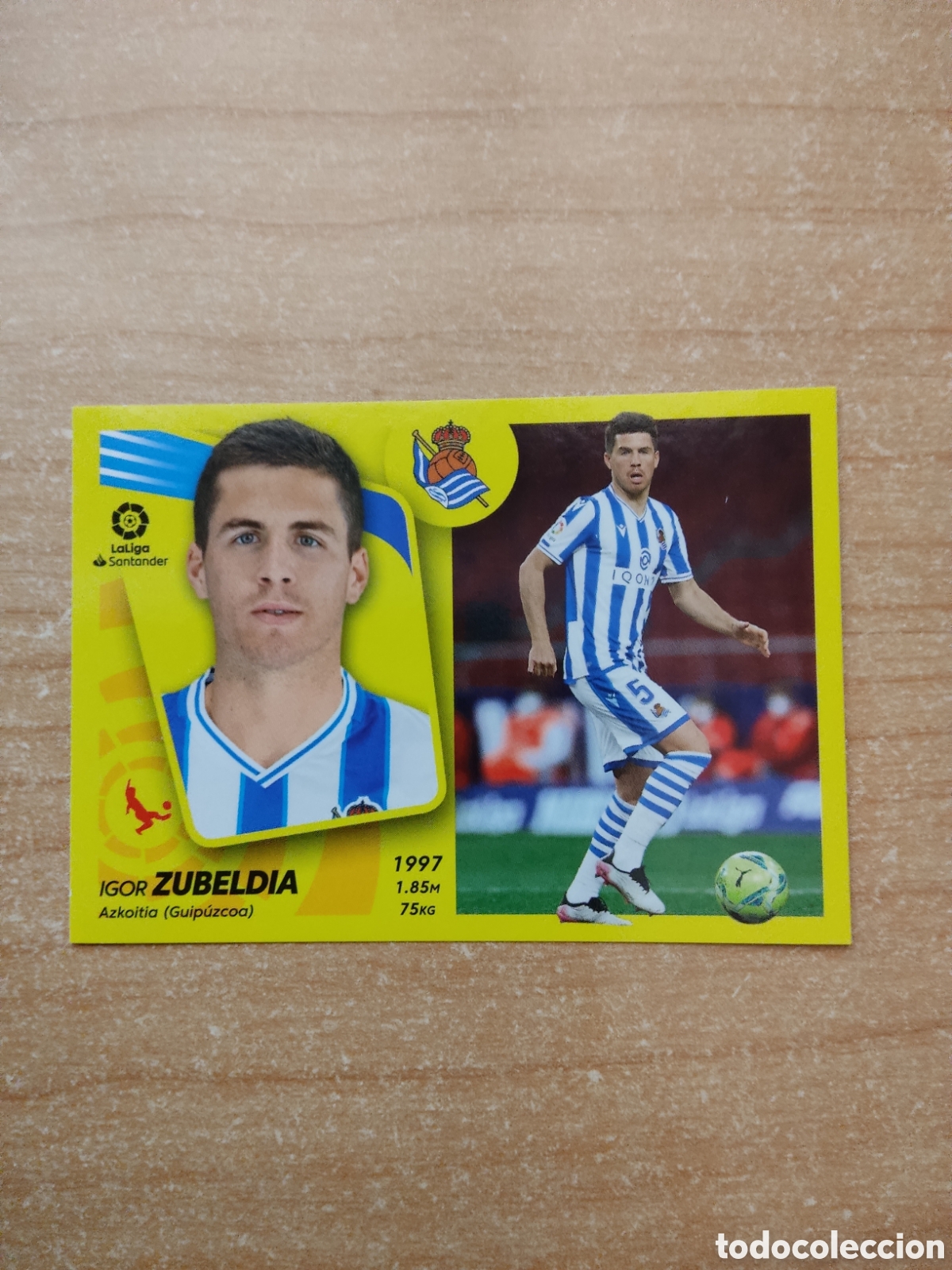 Cromos de f&uacute;tbol: 10 ZUBELDIA REAL SOCIEDAD LIGA ESTE 2021 2022