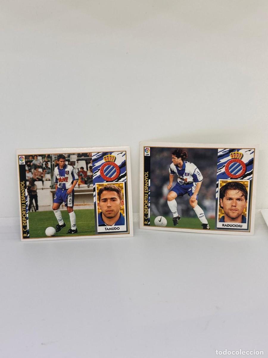 Cromos de f&uacute;tbol: Lote 2 Card RCD Espanyol Liga Este 97 98 1997 1998 Sin pegar