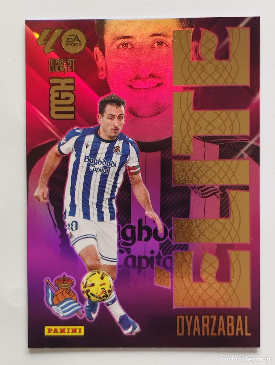 Cromos de f&uacute;tbol: CROMO CARD 2026 2027 MEGACRACKS 27 26 MGK PANINI ELITE OYARZABAL 13 REAL SOCIEDAD