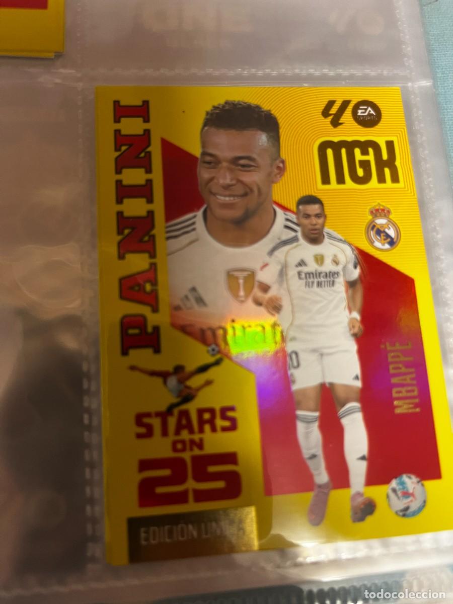 Fu&szlig;ball-Sticker: MEGACRACKS MGK 2026 2027 26 27 PANINI N&ordm; 450 MBAPPE REAL MADRID STARS ON 25 EDICION UNICA