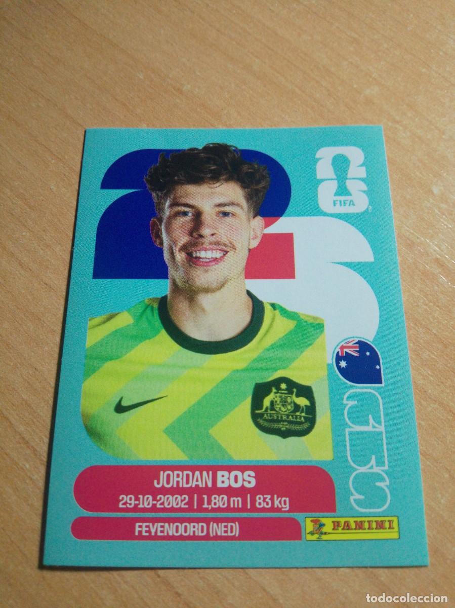 Football Stickers: AUS 6 JORDAN BOS AUSTRALIA MUNDIAL FIFA WORLD CUP 2026 26 PANINI STICKERS NUEVO