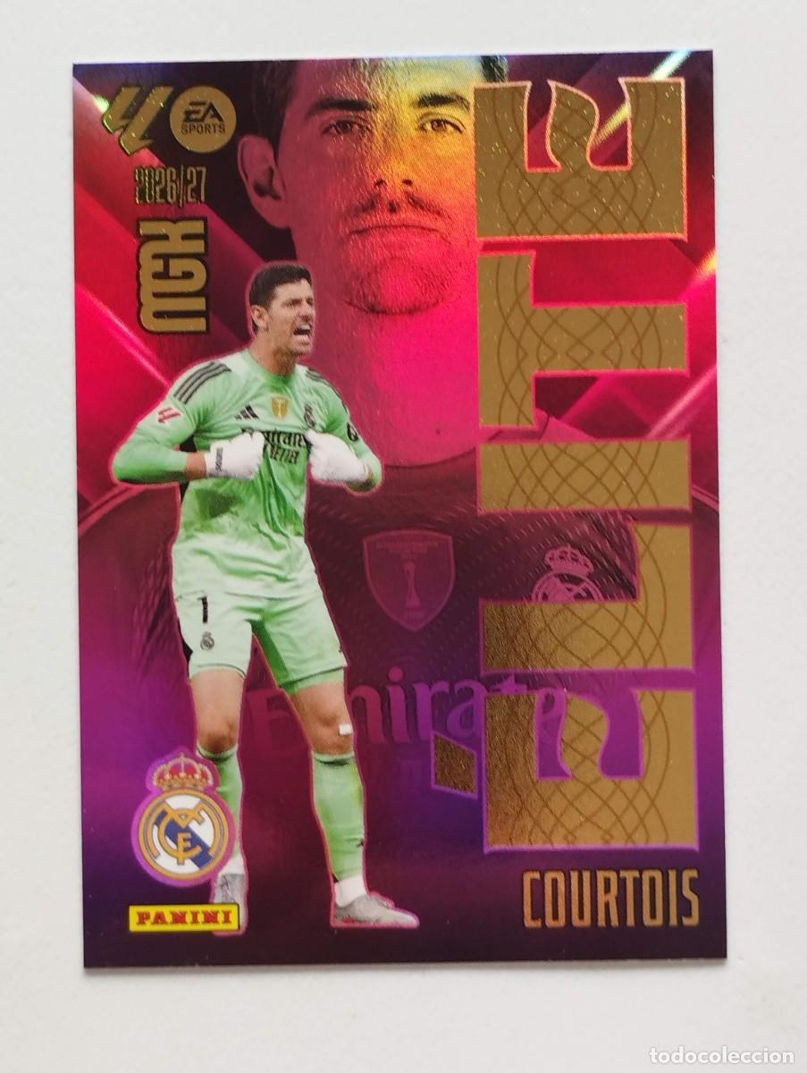 Football Stickers: CROMO CARD 2026 2027 MEGACRACKS 27 26 MGK PANINI ELITE COURTOIS 5 REAL MADRID