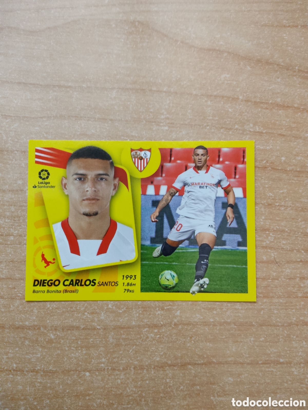 Football Stickers: 8 DIEGO CARLOS SEVILLA LIGA ESTE 2021 2022