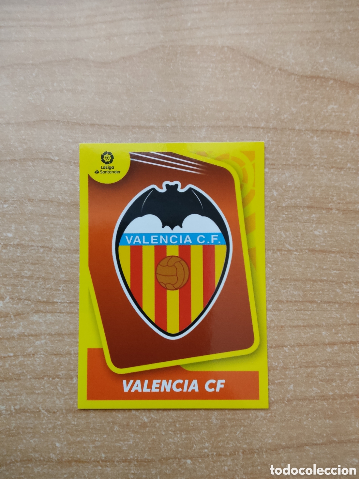 Cromos de f&uacute;tbol: 1 ESCUDO VALENCIA LIGA ESTE 2021 2022
