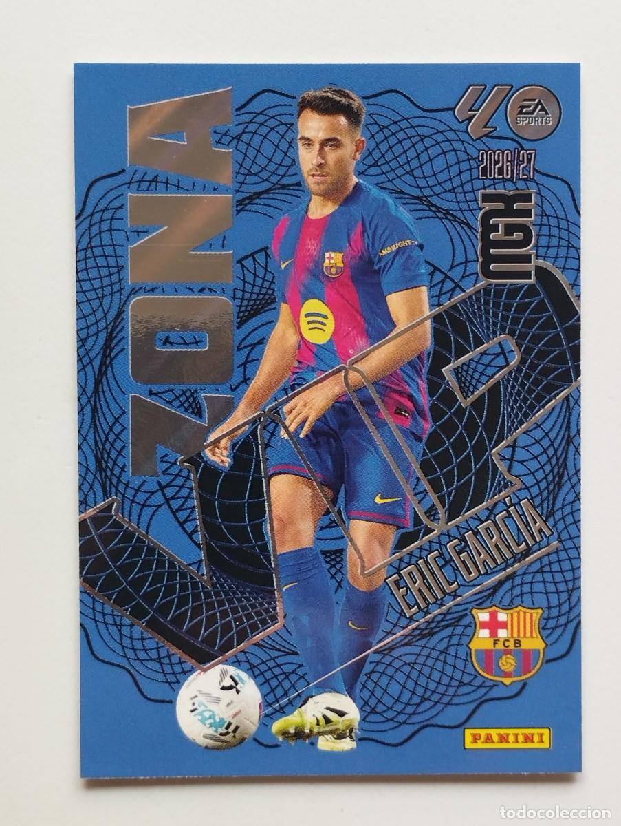 Cromos de f&uacute;tbol: CROMO CARD 2026 2027 MEGACRACKS 27 26 MGK PANINI ZONA VIP ERIC GARCIA 393 BARCELONA