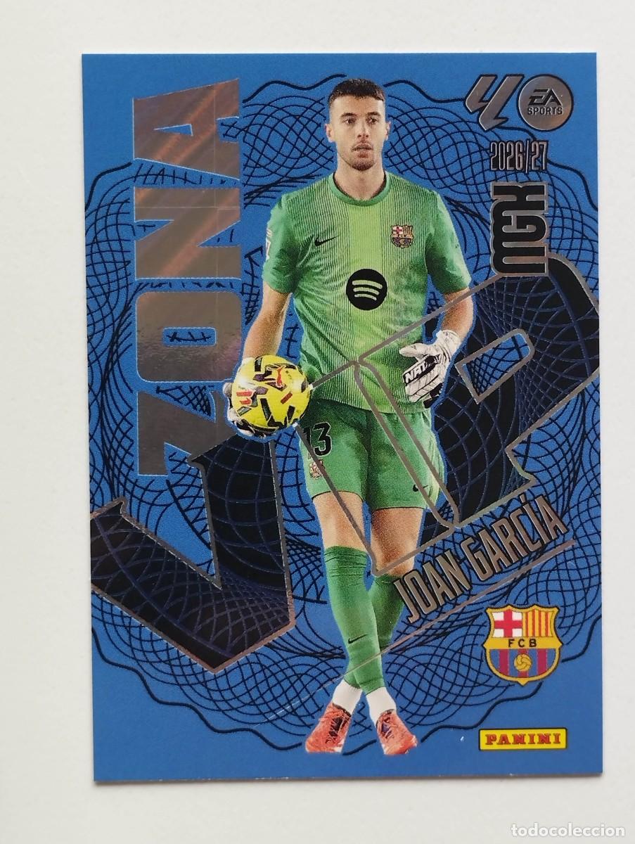 Cromos de f&uacute;tbol: CROMO CARD 2026 2027 MEGACRACKS 27 26 MGK PANINI ZONA VIP JOAN GARCIA 399 BARCELONA