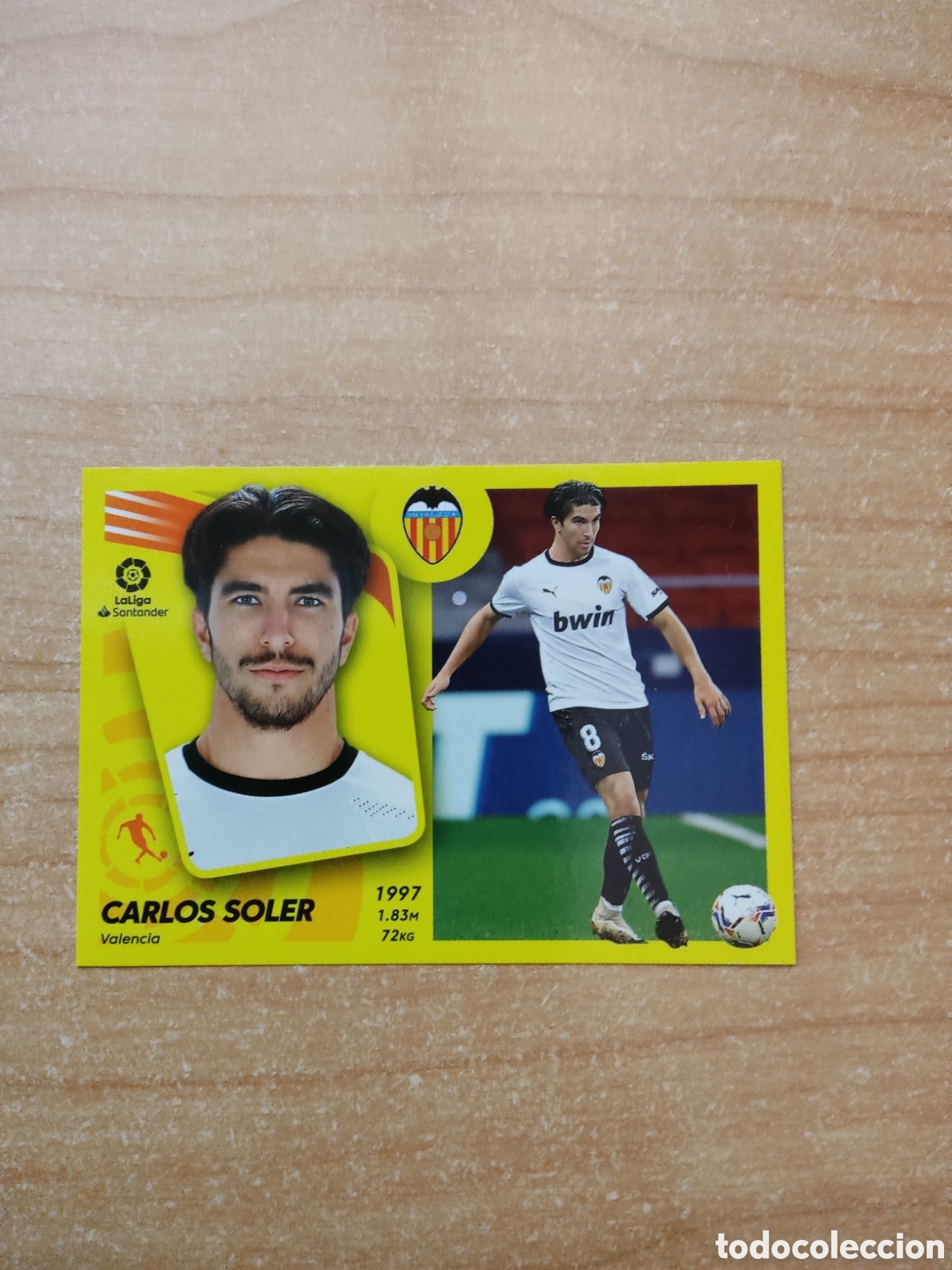 Cromos de f&uacute;tbol: 15 CARLOS SOLER VALENCIA LIGA ESTE 2021 2022