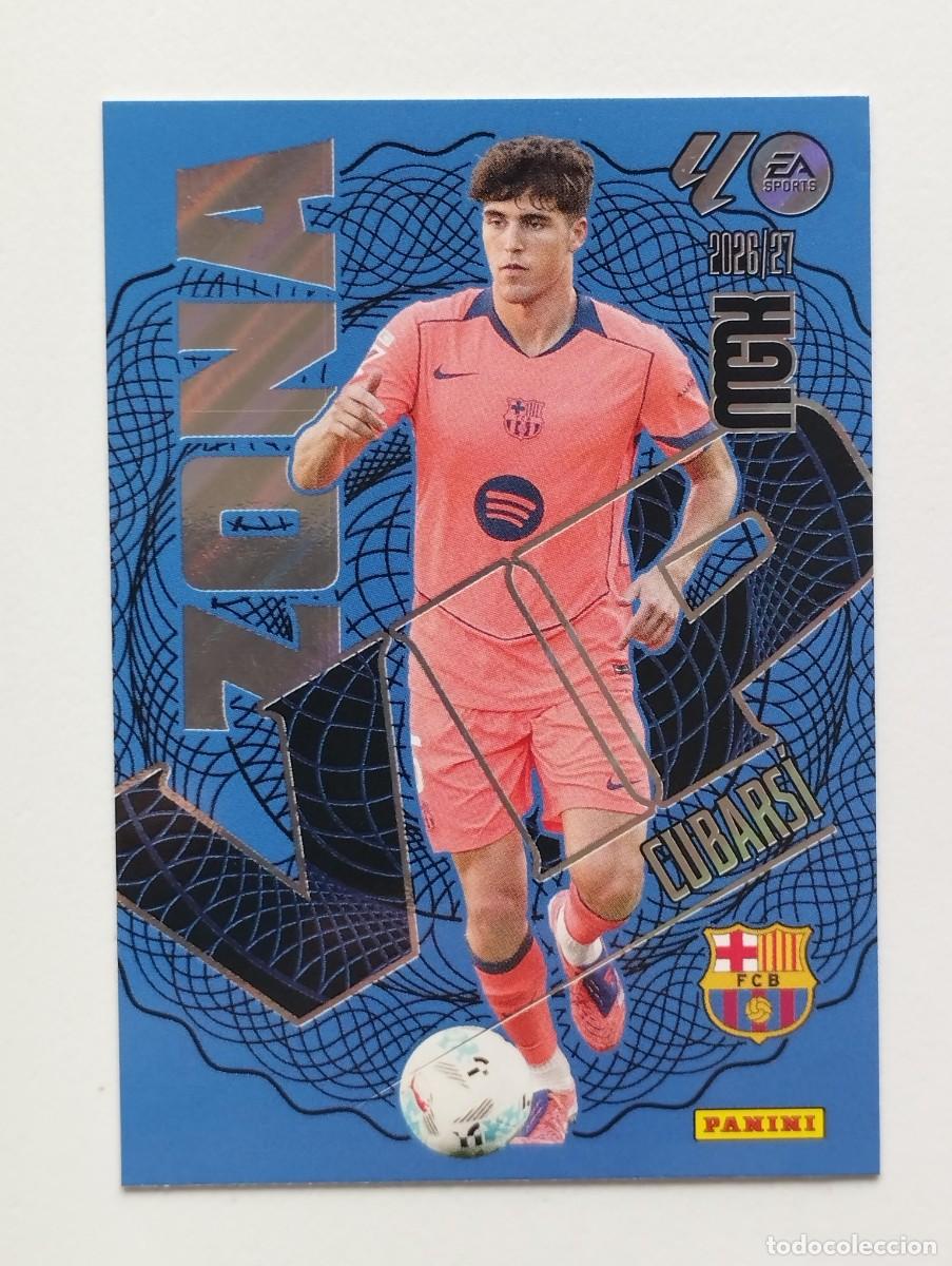 Cromos de f&uacute;tbol: CROMO CARD 2026 2027 MEGACRACKS 27 26 MGK PANINI ZONA VIP PAU CUBARSI 391 BARCELONA