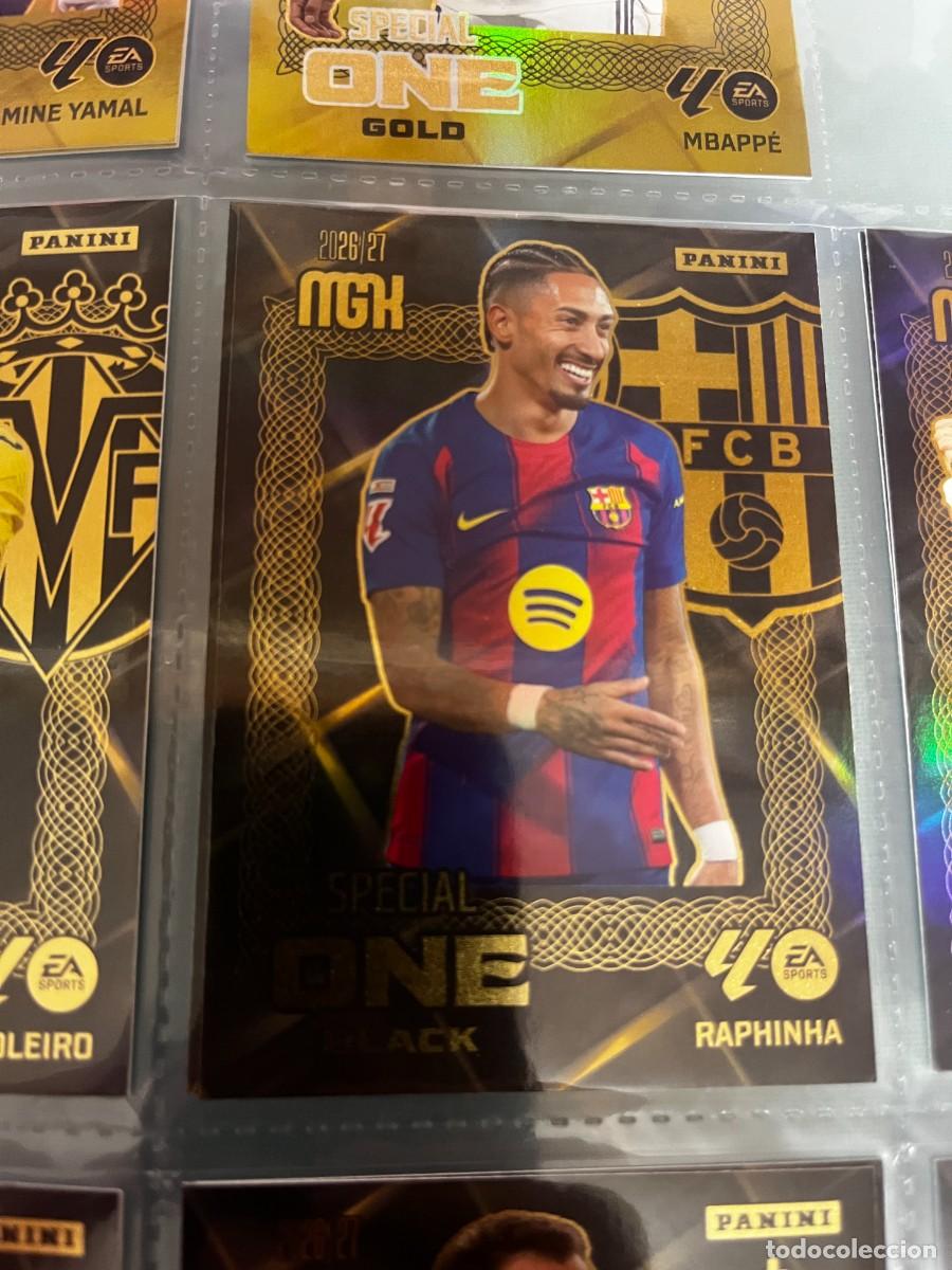 Cromos de f&uacute;tbol: MEGACRACKS MGK 2026 2027 26 27 PANINI N&ordm; RAPHINHA BARCELONA SPECIAL ONE BLACK