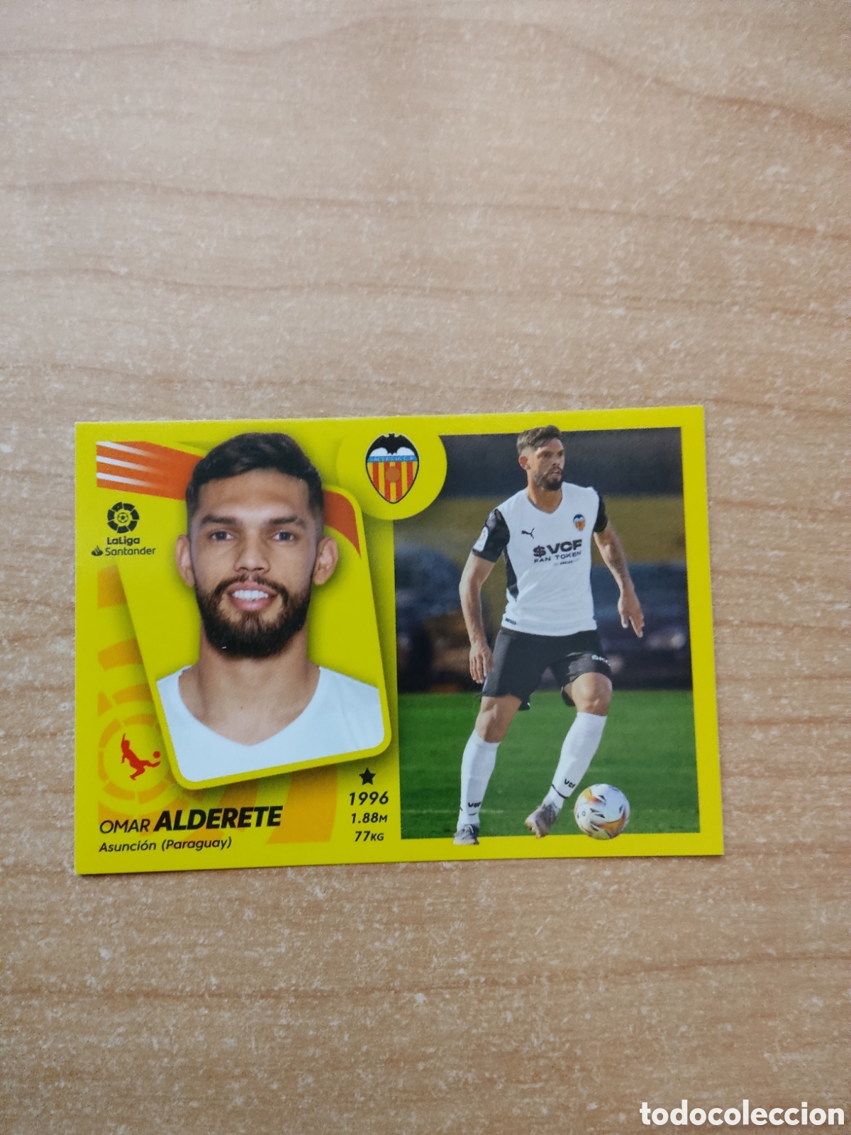 Cromos de f&uacute;tbol: 16 OMAR ALDERETE ULTIMO FICHAJE VALENCIA LIGA ESTE 2021 2022