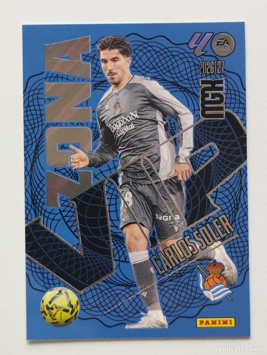 Cartes &agrave; collectionner de Football: CROMO CARD 2026 2027 MEGACRACKS 27 26 MGK PANINI ZONA VIP CARLOS SOLER 390 REAL SOCIEDAD