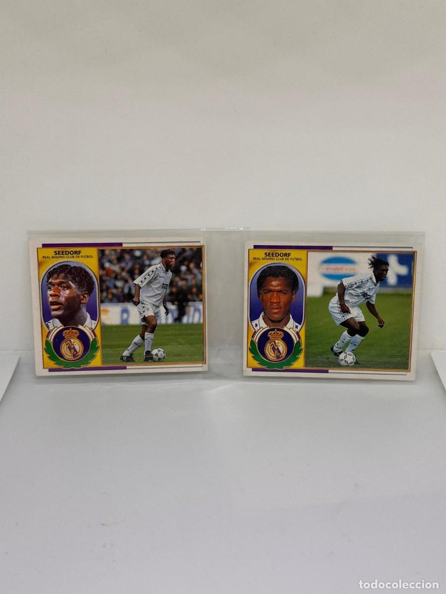 Cromos de f&uacute;tbol: Seedorf Doble Version Real Madrid Liga Este 96 97 1996 1997 sin pegar