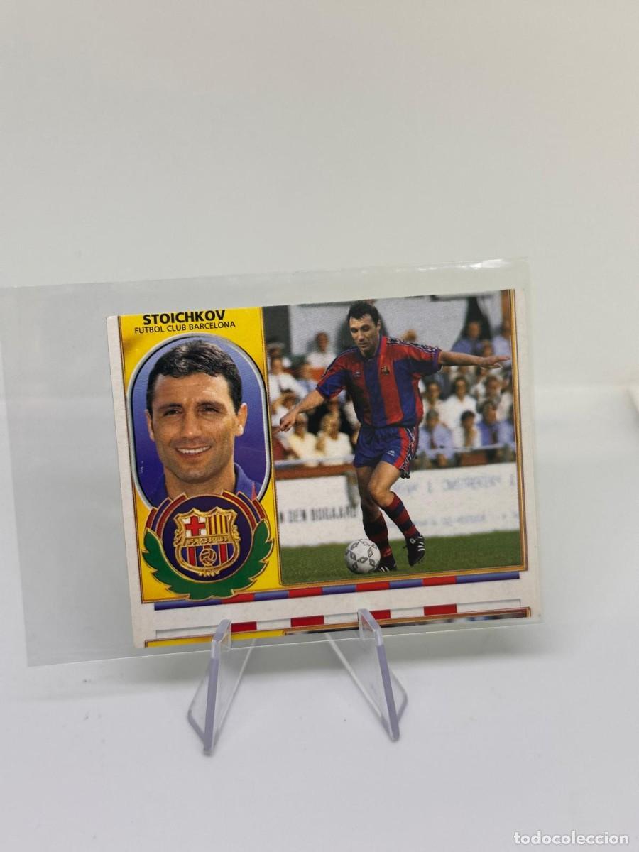 Cromos de f&uacute;tbol: Stoichkov Fichajes N&ordm;14 FC Barcelona Liga Este 96 97 1996 1997 error corte