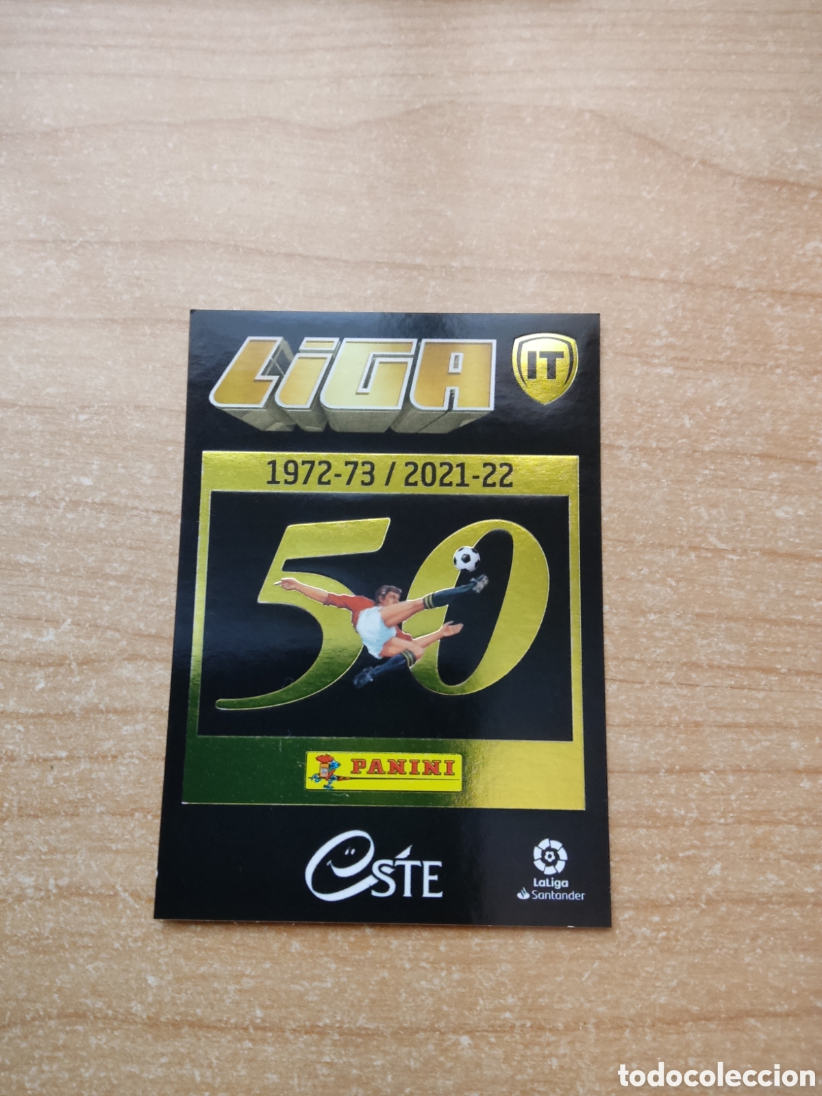 Cromos de f&uacute;tbol: 1 LA ISLA DEL TESORO LIGA 50 ANIVERSARIO LIGA ESTE 2021 2022