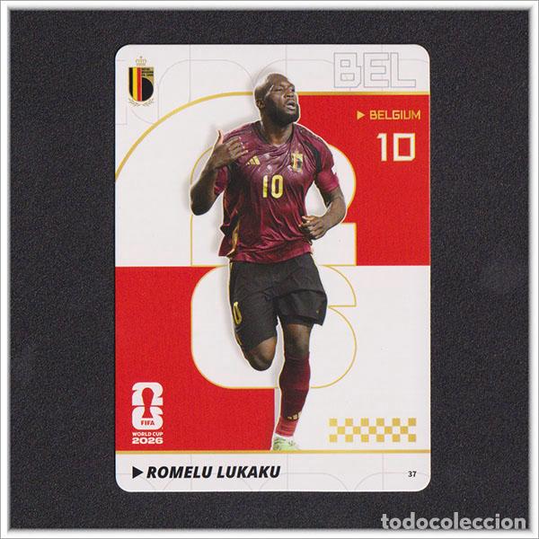 Cromos de f&uacute;tbol: FIFA WORLD CUP 2026 PANINI KAYOU ROMELU LUKAKU 37 BEL BELGICA ALBUM COLECCI&Oacute;N MUNDIAL