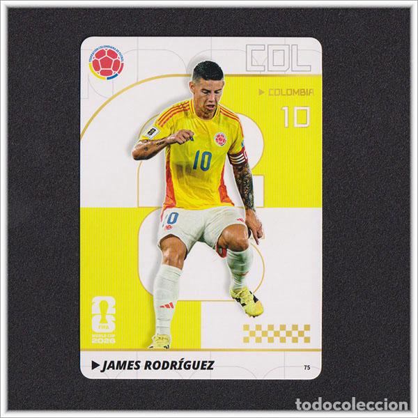 Cartes &agrave; collectionner de Football: FIFA WORLD CUP 2026 PANINI KAYOU JAMES RODRIGUEZ 75 COL COLOMBIA ALBUM COLECCI&Oacute;N MUNDIAL