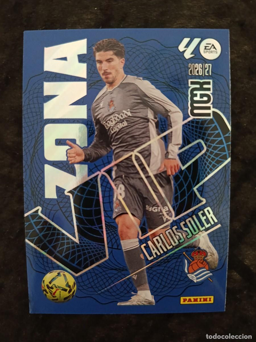 Cartes &agrave; collectionner de Football: MGK 2026/27 MEGACRACKS PANINI. #390 CARLOS SOLER &rdquo;ZONA VIP&rdquo;. R.SOCIEDAD