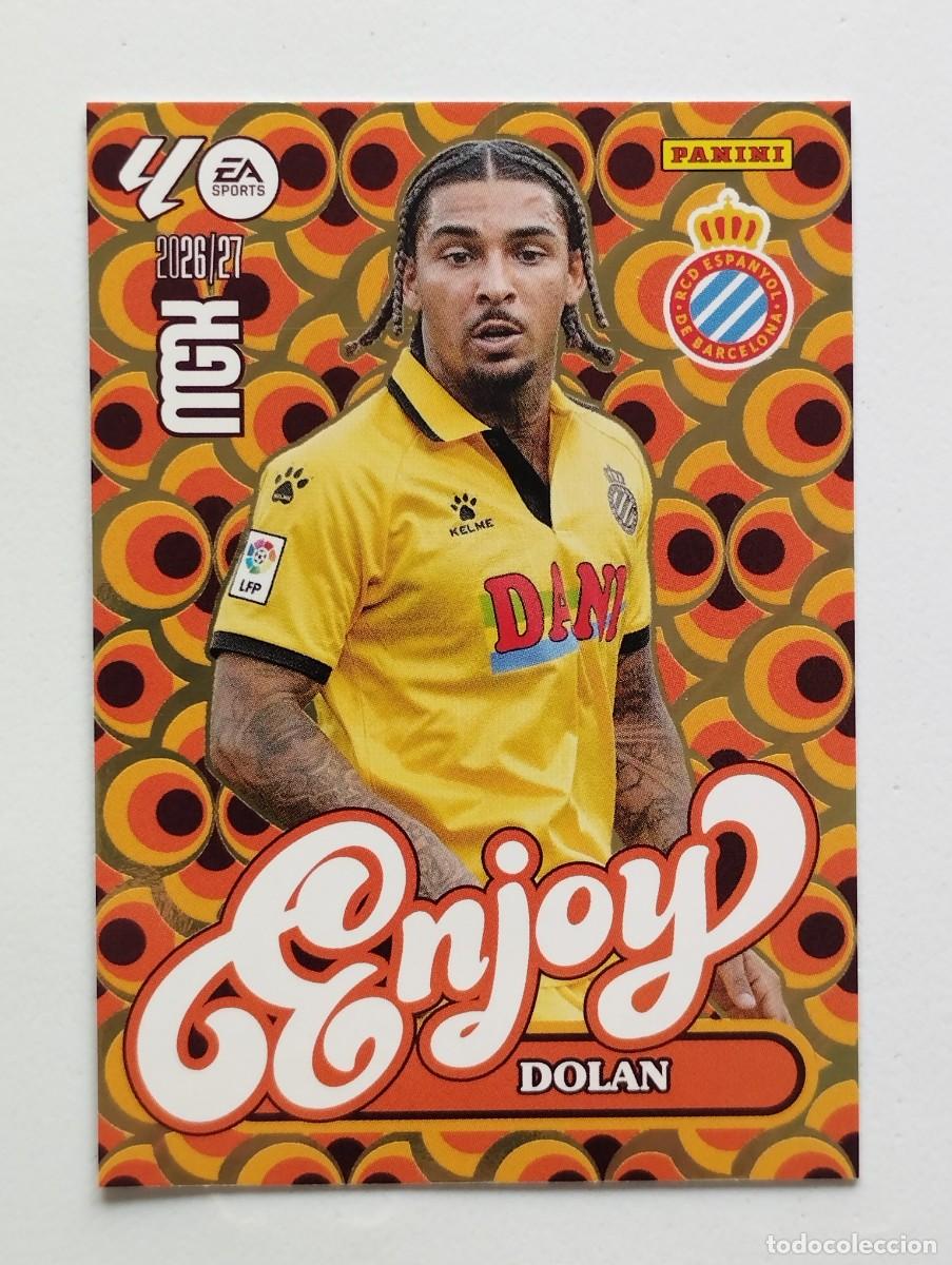 Cromos de f&uacute;tbol: CROMO CARD 2026 2027 MEGACRACKS 27 26 MGK PANINI ENJOY DOLAN 382 ESPANYOL