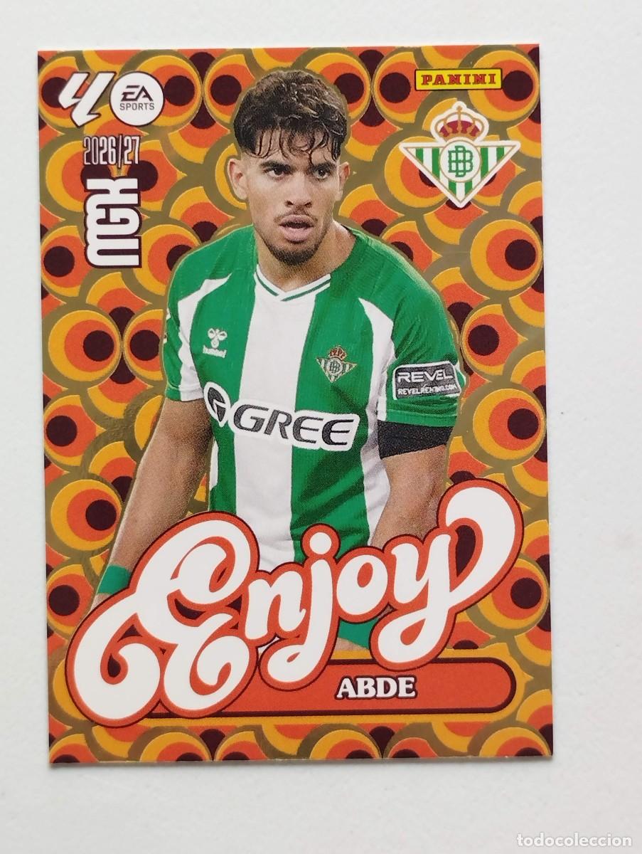 Cromos de f&uacute;tbol: CROMO CARD 2026 2027 MEGACRACKS 27 26 MGK PANINI ABDE 379 BETIS