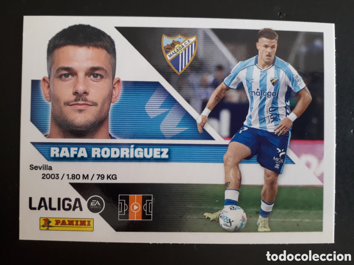 Cromos de f&uacute;tbol: RAFA RODR&Iacute;GUEZ, M&Aacute;LAGA N&deg; 13A ED ESTE 2026 2027 26 27 SIN PEGAR PEDIDO M&Iacute;NIMO 3&euro;