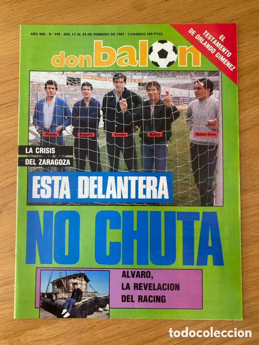 Cromos de Futebol: Don bal&oacute;n 592 - Zaragoza - Racing - Athletic - Inglaterra - Escocia - Elche - Deportivo - Oviedo