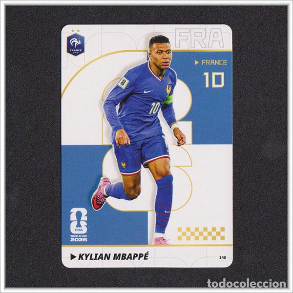 Cromos de f&uacute;tbol: FIFA WORLD CUP 2026 PANINI KAYOU KYLIAN MBAPPE 148 FRA FRANCIA ALBUM COLECCI&Oacute;N MUNDIAL