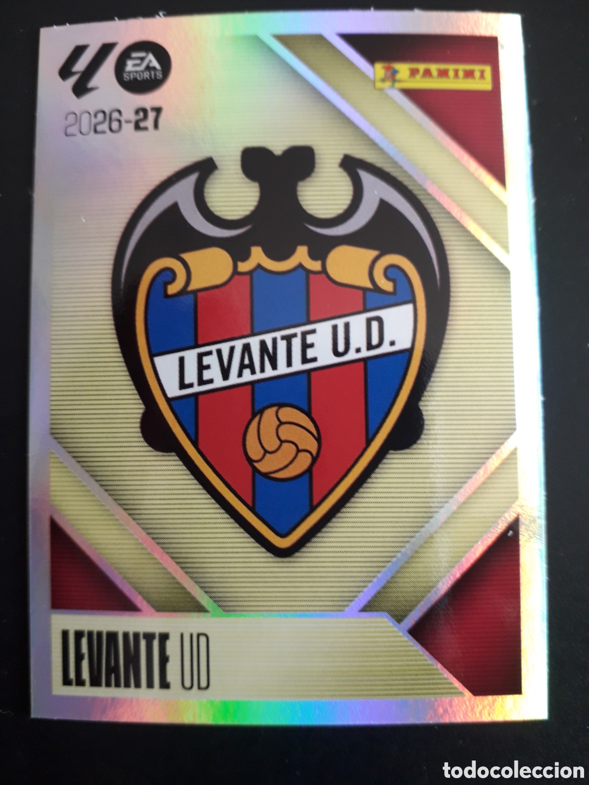 Fu&szlig;ball-Sticker: ESCUDO LEVANTE N&deg; 1 ED ESTE 2026 2027 26 27 SIN PEGAR PEDIDO M&Iacute;NIMO 3&euro;