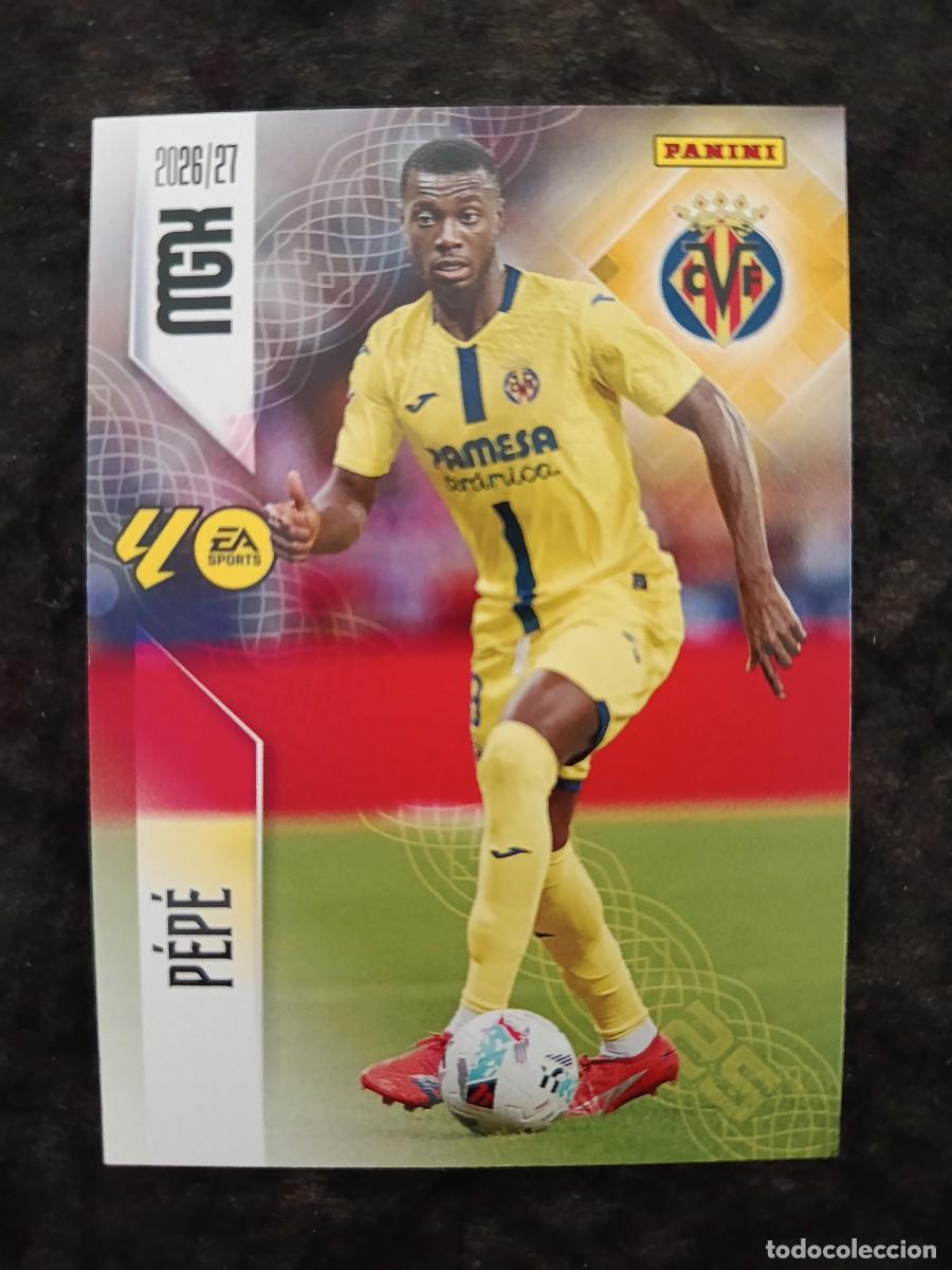 Fu&szlig;ball-Sticker: MGK 2026/27 MEGACRACKS PANINI. #375 P&Eacute;P&Eacute;. VILLARREAL CF.