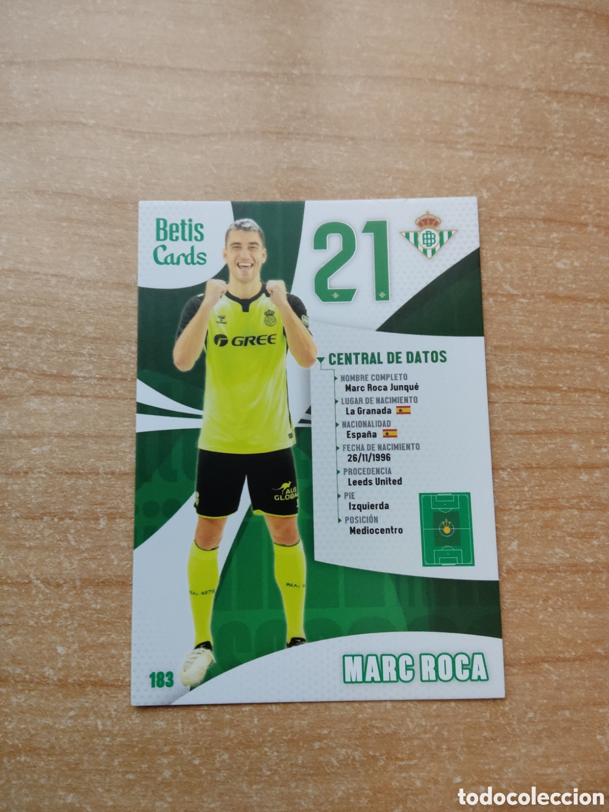 Football Stickers: 183 MARC ROCA REAL BETIS HOLY CARDS 2024 2025