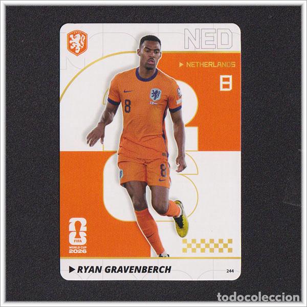 Football Stickers: FIFA WORLD CUP 2026 PANINI KAYOU RYAN GRAVENBERCH 244 NED HOLANDA ALBUM COLECCI&Oacute;N MUNDIAL