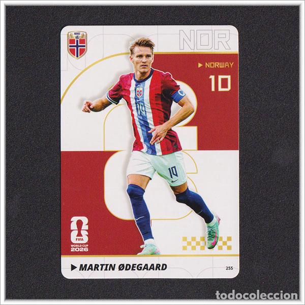 Cartes &agrave; collectionner de Football: FIFA WORLD CUP 2026 PANINI KAYOU MARTIN ODEGAARD 255 NOR NORUEGA ALBUM COLECCI&Oacute;N MUNDIAL