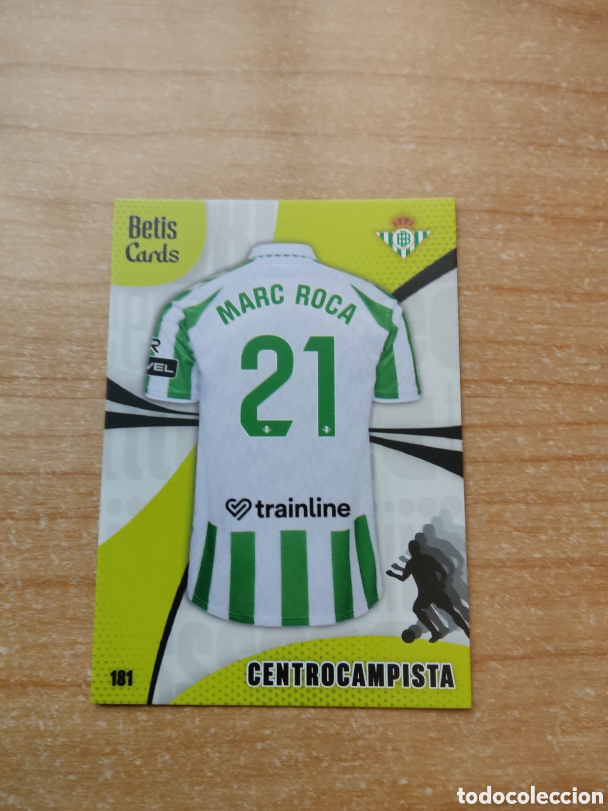 Figurine di Calcio: 181 MARC ROCA CENTROCAMPISTA REAL BETIS HOLY CARDS 2024 2025