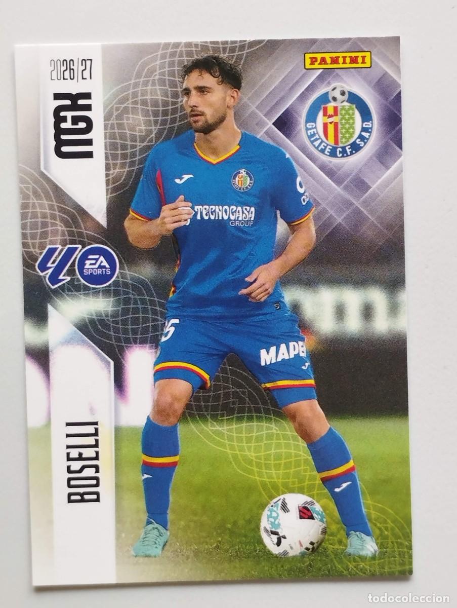 Cromos de f&uacute;tbol: CROMO CARD 2026 2027 MEGACRACKS 27 26 MGK PANINI BOSELLI 186 GETAFE