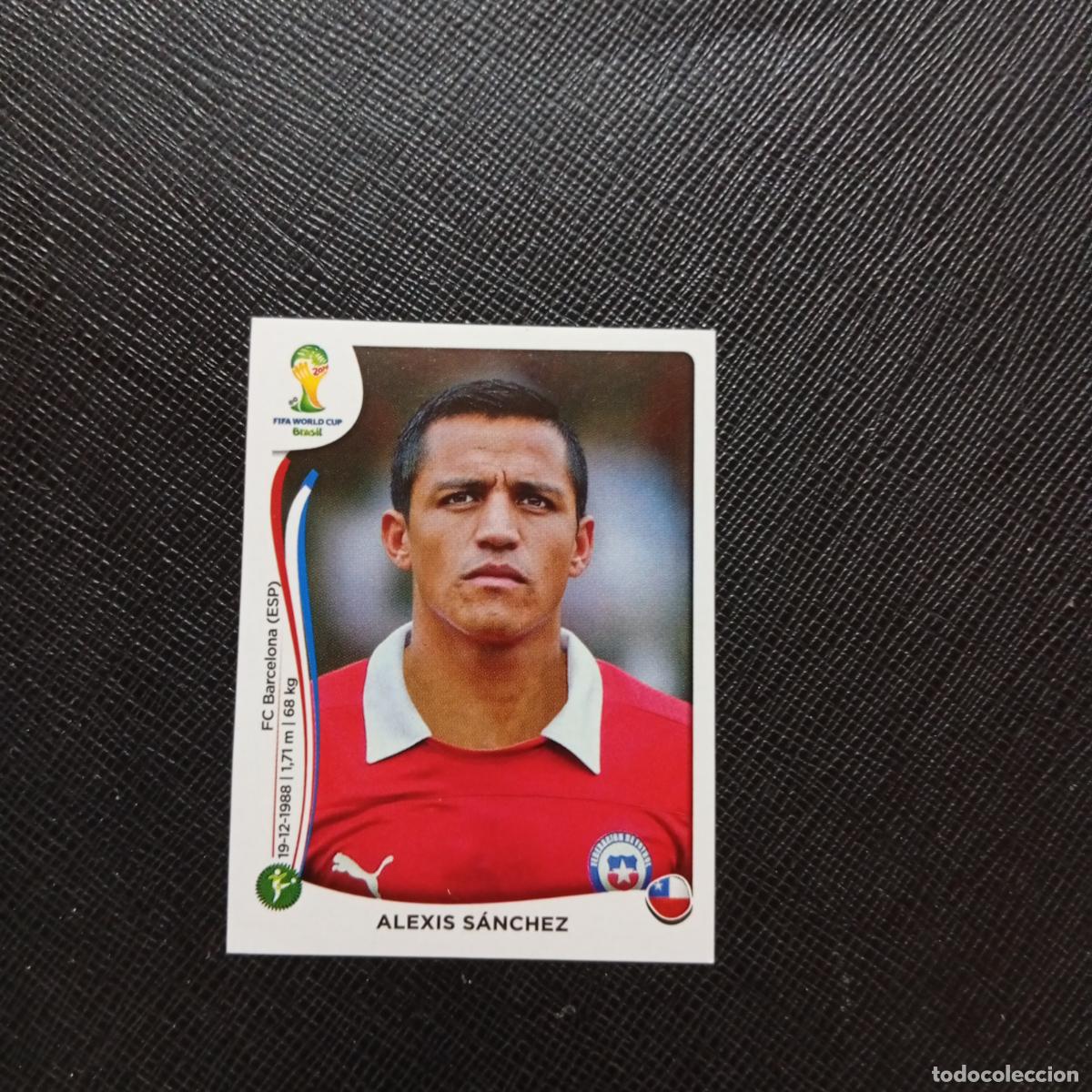 Cromos de f&uacute;tbol: 164 ALEXIS SANCHEZ CHILE PANINI MUNDIAL BRASIL 2014 CROMO FUTBOL 14 - SIN PEGAR - CJ1