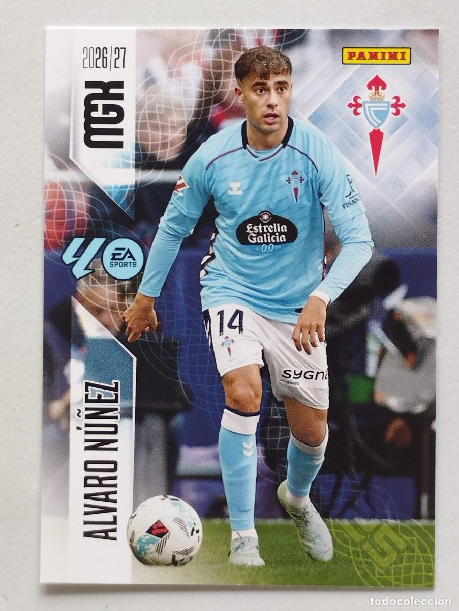 Cromos de f&uacute;tbol: CROMO CARD 2026 2027 MEGACRACKS 27 26 MGK PANINI ALVARO NU&Ntilde;EZ 113 CELTA DE VIGO