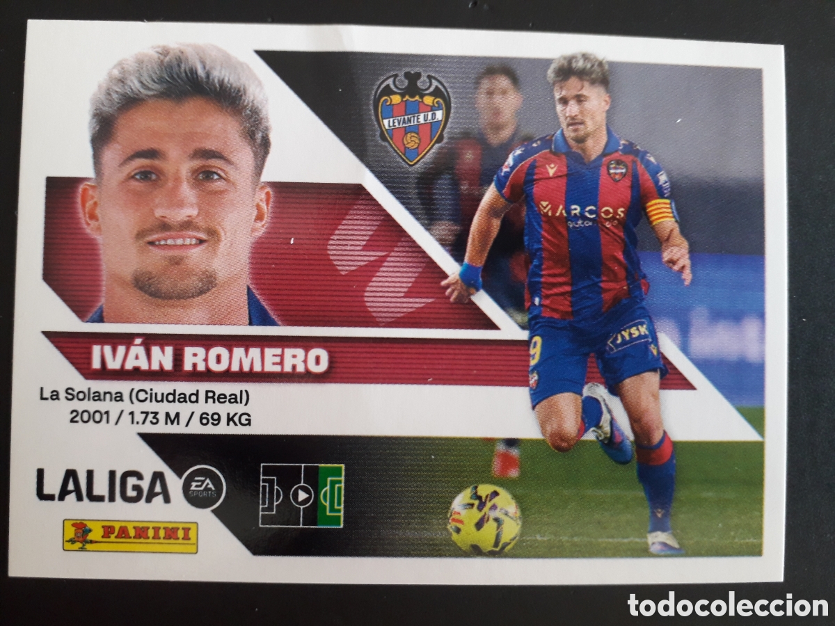 Cromos de f&uacute;tbol: IV&Aacute;N ROMERO LEVANTE N&deg; 18 ED ESTE 2026 2027 26 27 SIN PEGAR PEDIDO M&Iacute;NIMO 3&euro;