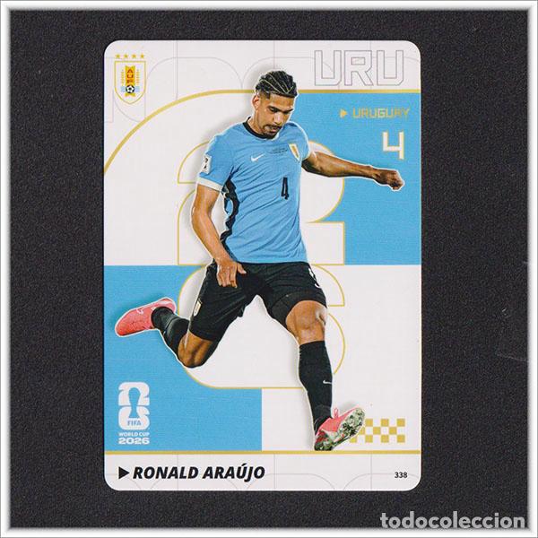 Cromos de f&uacute;tbol: FIFA WORLD CUP 2026 PANINI KAYOU RONALD ARAUJO 338 URU URUGUAY ALBUM COLECCI&Oacute;N MUNDIAL