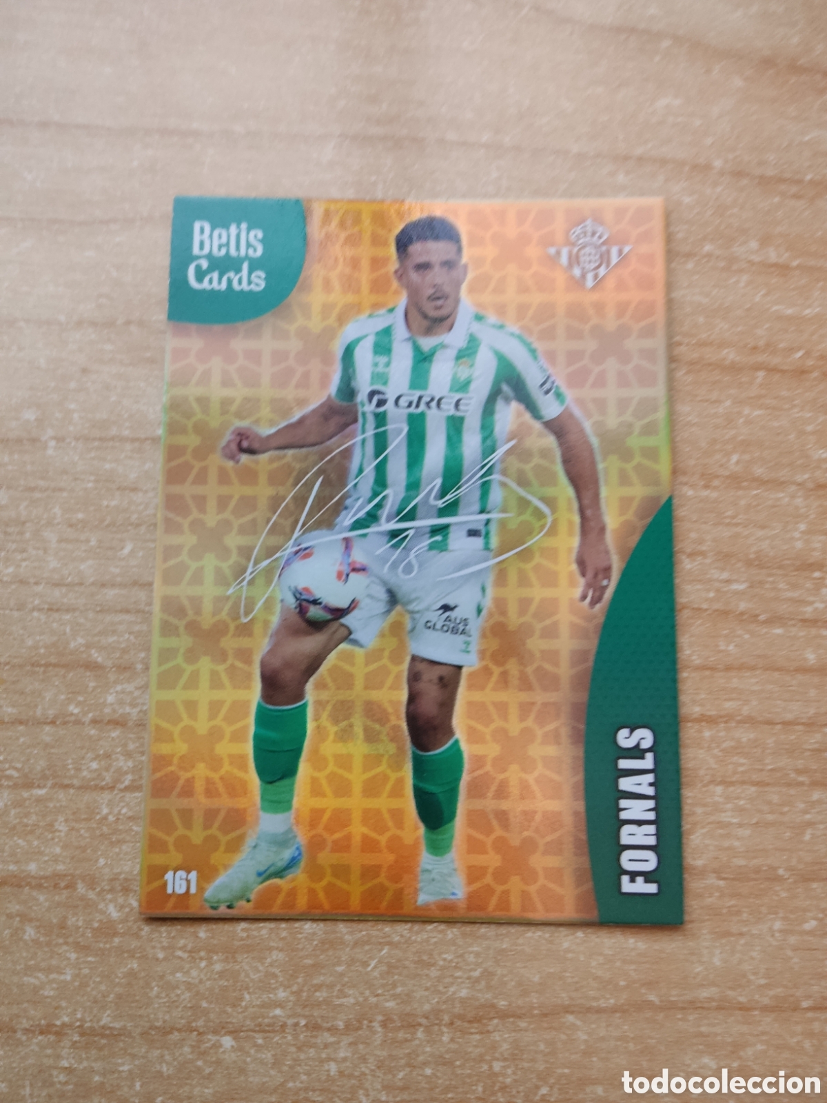 Cromos de f&uacute;tbol: 161 PABLO FORNALS FIRMA REAL BETIS HOLY CARDS 2024 2025