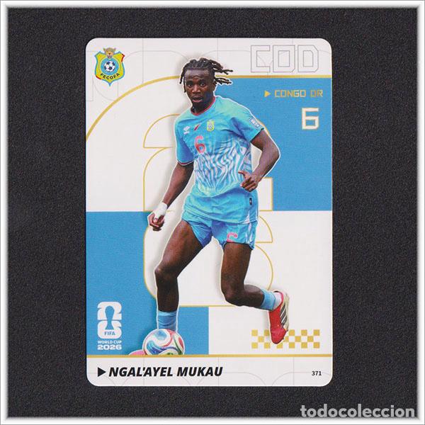 Cromos de f&uacute;tbol: FIFA WORLD CUP 2026 PANINI KAYOU NGAL'AYEL MUKAU 371 COD CONGO ALBUM COLECCI&Oacute;N MUNDIAL