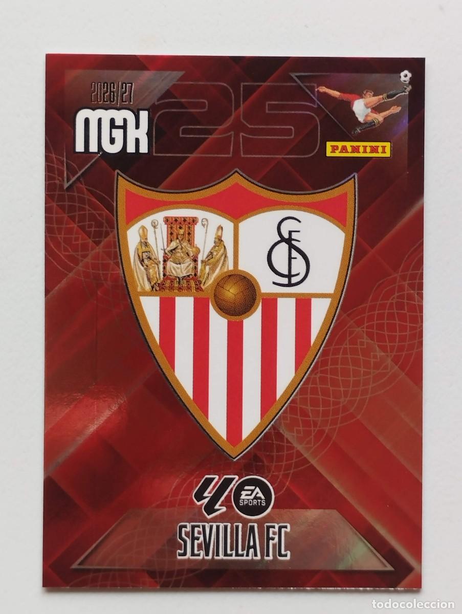Football Stickers: CROMO CARD 2026 2027 MEGACRACKS 27 26 MGK PANINI ESCUDO 325 SEVILLA