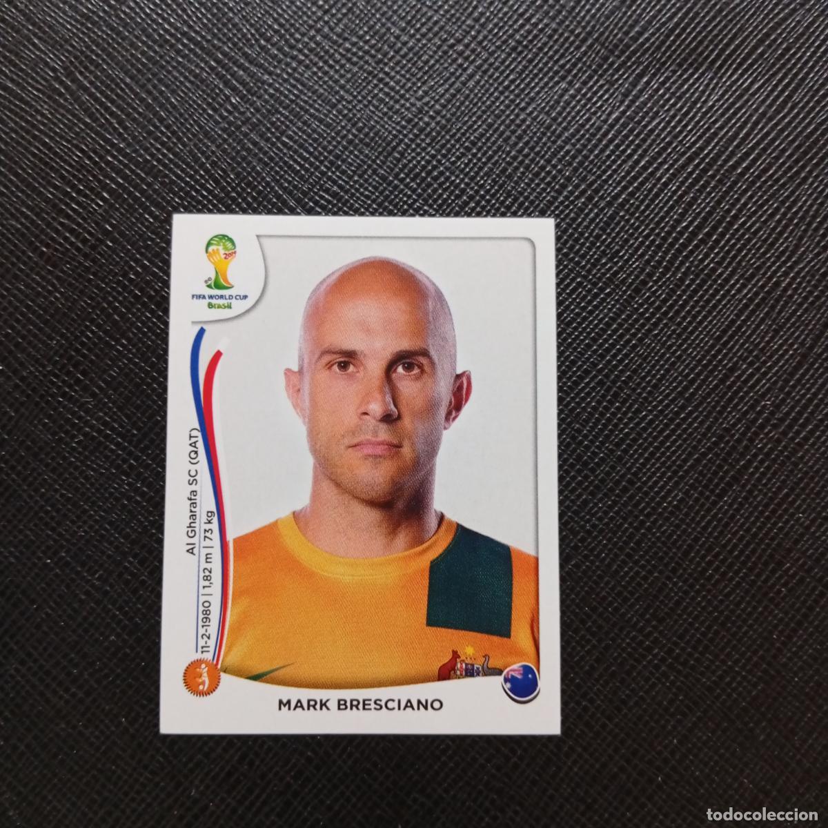 Cromos de f&uacute;tbol: 176 MARK BRESCIANO AUSTRALIA PANINI MUNDIAL BRASIL 2014 CROMO FUTBOL 14 - SIN PEGAR - CJ1