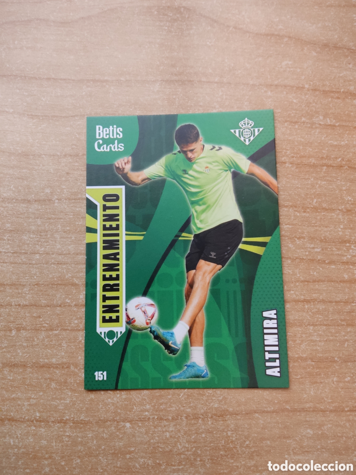 Cromos de f&uacute;tbol: 151 ALTIMIRA ENTRENAMIENTO REAL BETIS HOLY CARDS 2024 2025