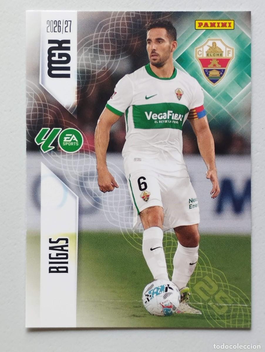 Cromos de f&uacute;tbol: CROMO CARD 2026 2027 MEGACRACKS 27 26 MGK PANINI BIGAS 150 ELCHE CF