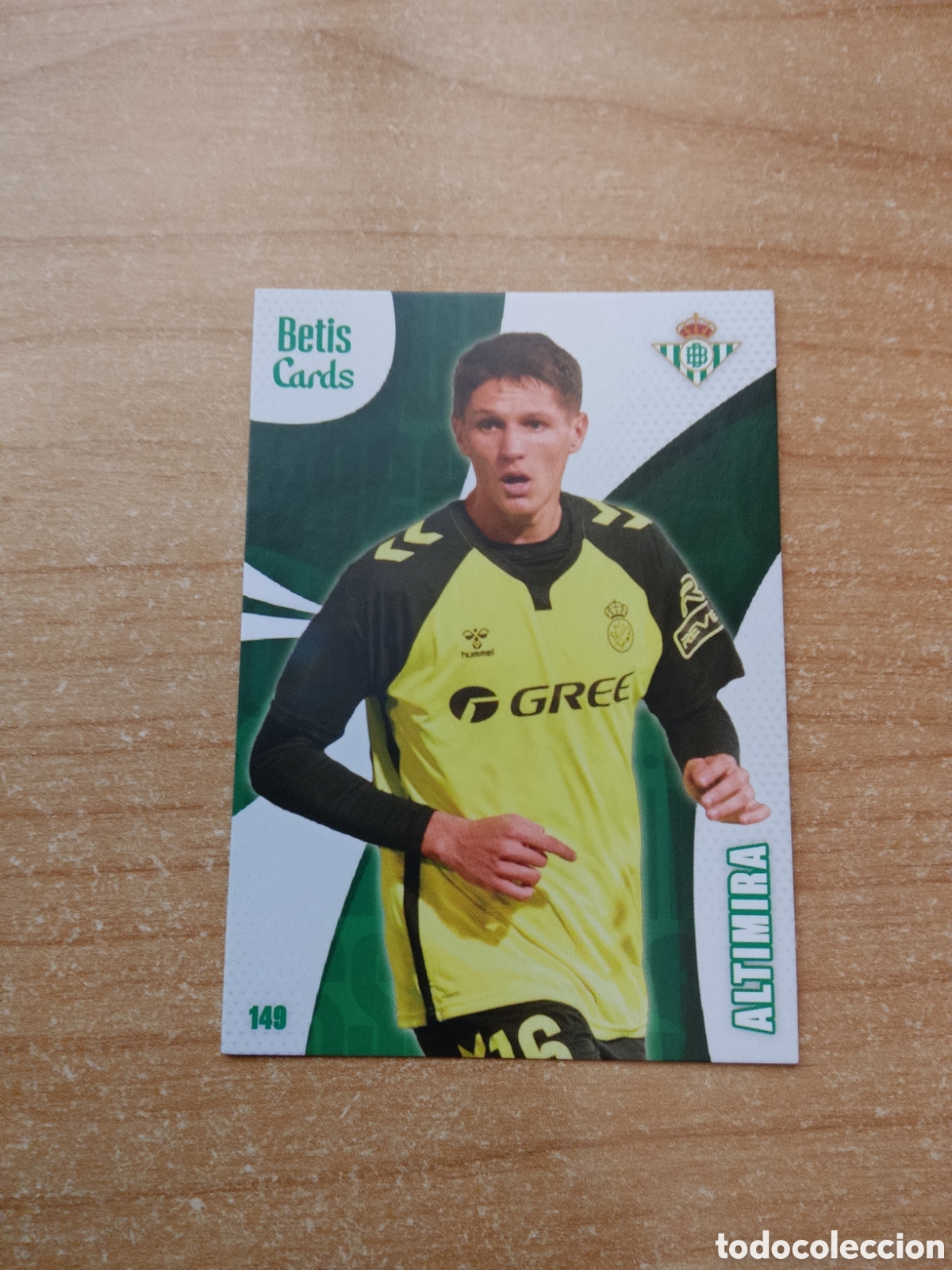 Cromos de f&uacute;tbol: 149 ALTIMIRA REAL BETIS HOLY CARDS 2024 2025