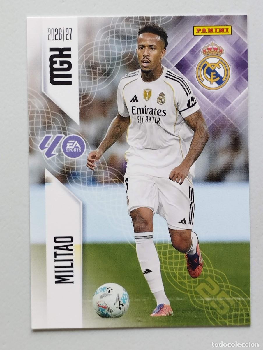 Cromos de f&uacute;tbol: CROMO CARD 2026 2027 MEGACRACKS 27 26 MGK PANINI MILITAO 221 REAL MADRID