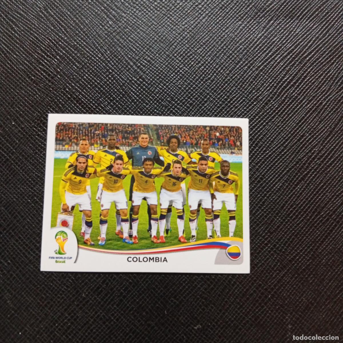Cromos de f&uacute;tbol: 185 ALINEACION COLOMBIA PANINI MUNDIAL BRASIL 2014 CROMO FUTBOL 14 - SIN PEGAR - CJ1