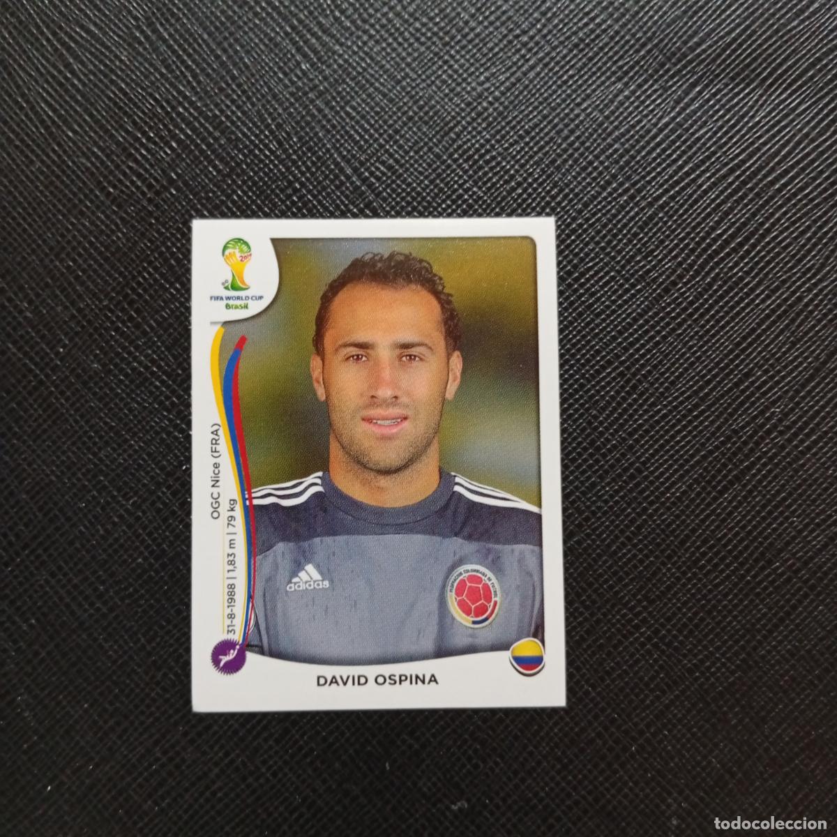 Cromos de f&uacute;tbol: 186 DAVID OSPINA COLOMBIA PANINI MUNDIAL BRASIL 2014 CROMO FUTBOL 14 - SIN PEGAR - CJ1