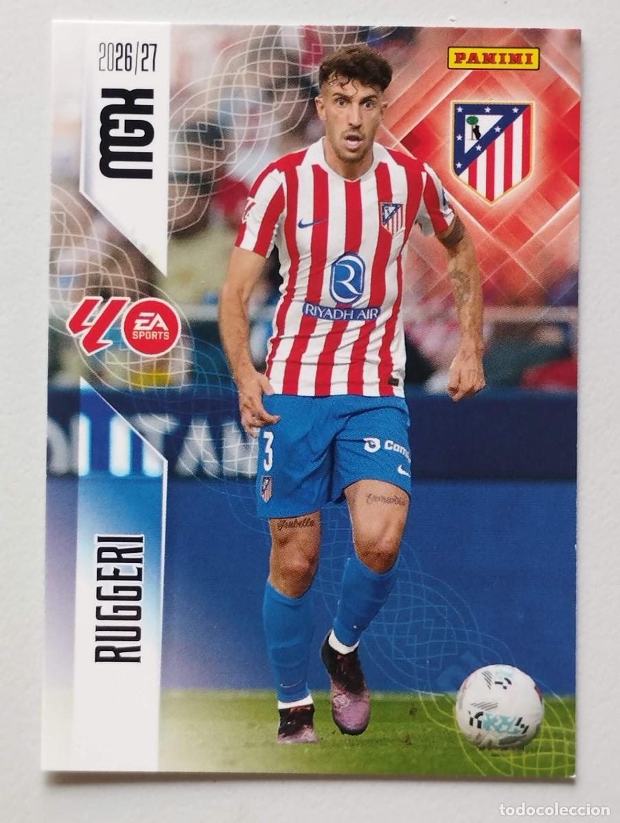 Cromos de f&uacute;tbol: CROMO CARD 2026 2027 MEGACRACKS 27 26 MGK PANINI RUGGERI 63 ATLETICO DE MADRID