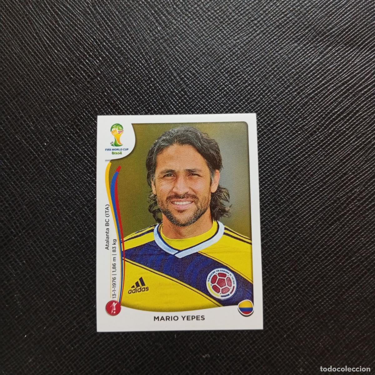 Cromos de f&uacute;tbol: 187 MARIO YEPES COLOMBIA PANINI MUNDIAL BRASIL 2014 CROMO FUTBOL 14 - SIN PEGAR - CJ1