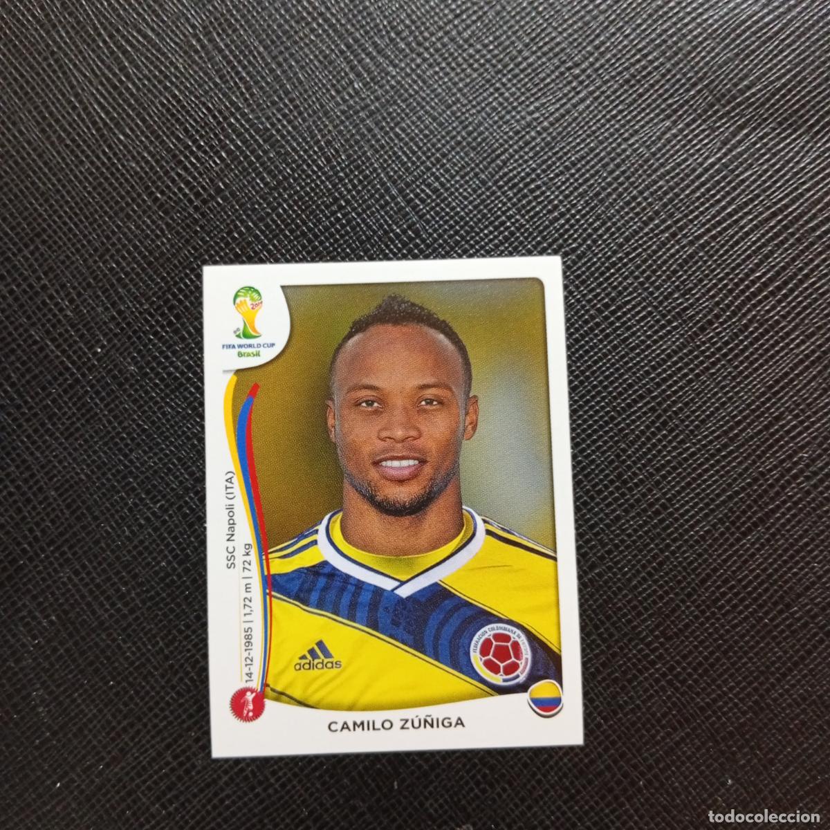 Football Stickers: 191 CAMILO ZU&Ntilde;IGA COLOMBIA PANINI MUNDIAL BRASIL 2014 CROMO FUTBOL 14 - SIN PEGAR - CJ1